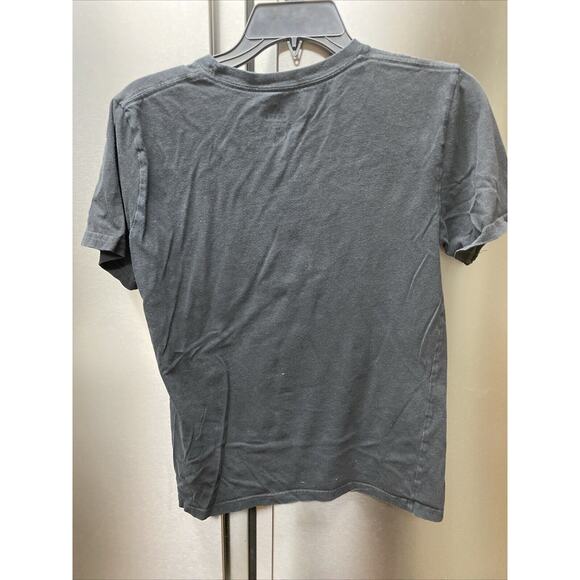 Adidas Shirt Tee Short Sleeve Teen 14-16 Large Black T-Shirt Size Logo Front - Picture 3 of 6
